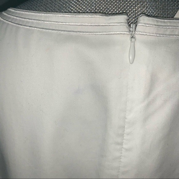 TALBOTS White 100% Cotton ruffle trim summer Dress size 14 NWT wedding guest - Picture 6 of 10